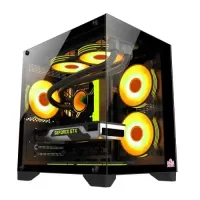 Monarch Mystery Box X5 Mid Tower Gaming Case (White/Black)